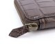 クアトロガッティ 財布 クロコダイル ラウンドジップ 長財布 QUATTRO GATTI 8101 BROWN（ブラウン）　