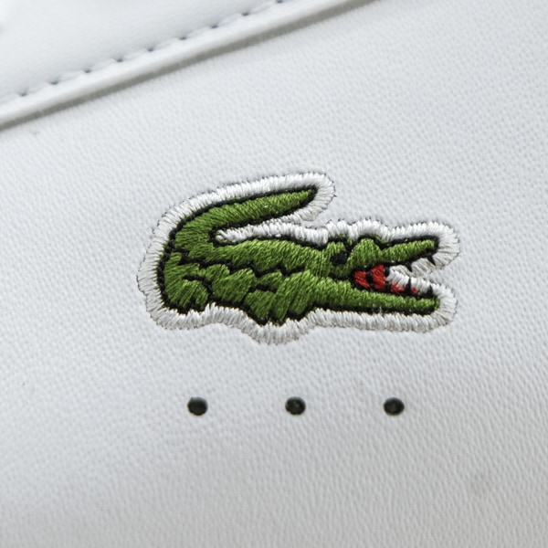 関税無【LACOSTE】ロゴ ローカット スニーカー レザー ホワイト セール】ラコステ スニーカー メンズ レザー ローカット