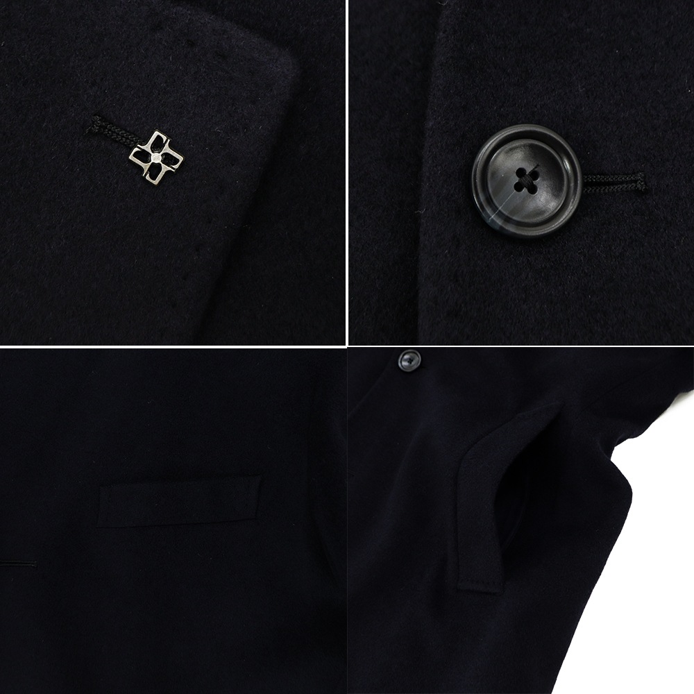 タリアトーレ コート メンズ カシミア 段返り3B シングルチェスター