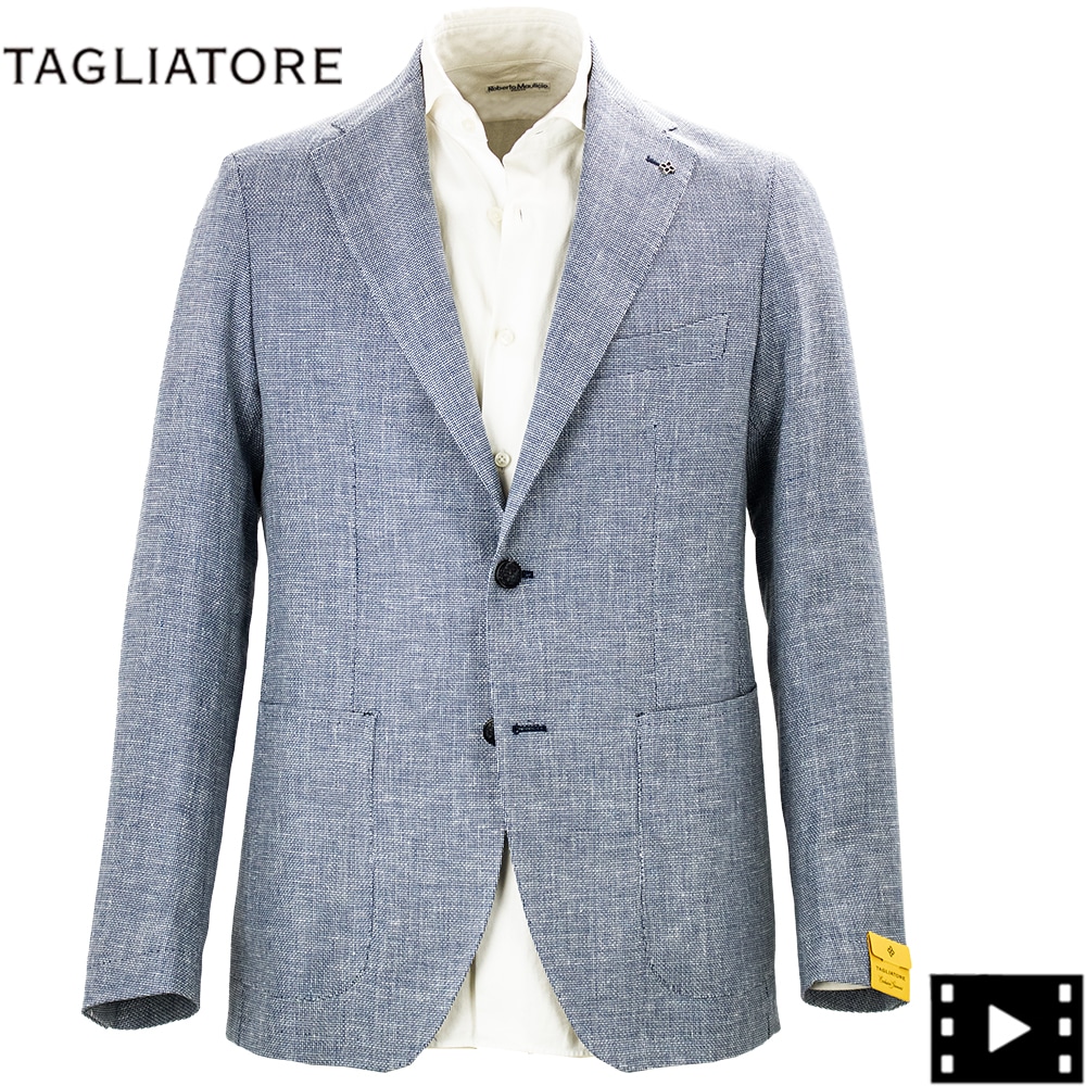 タリアトーレ ジャケット メンズ ダカール リネンコットン ホップサック 2B シングルジャケット TAGLIATORE G-DAKAR22K TLT 340346 EI974 春夏新作