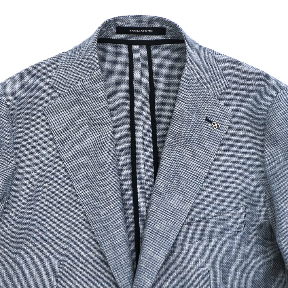 タリアトーレ ジャケット メンズ ダカール リネンコットン ホップサック 2B シングルジャケット TAGLIATORE G-DAKAR22K TLT 340346 EI974 春夏新作