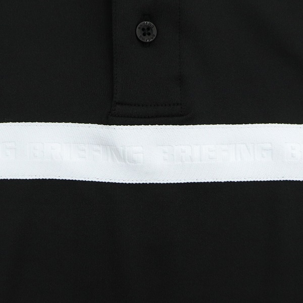 BRIEFING ブリーフィング ゴルフ バックロゴテープストレッチ ポロ M ブリーフィングゴルフ BR バックロゴテープリラクシーモック