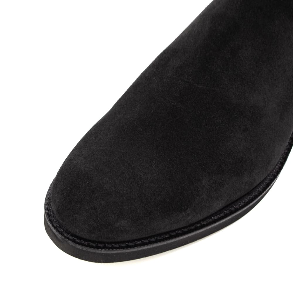 ダブルエイチ ブーツ メンズ チャールズFステッド社 ヤヌスカーフ スエード サイドゴアブーツ ソフトシリーズ WH WHF-0003J WH0 BLK 秋冬新作