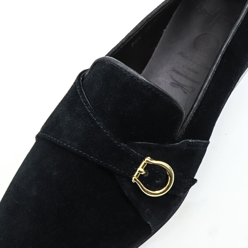 ポルペッタ レザーシューズ メンズ ボロネーゼ製法 スエード シングルストラップシューズ POLPETTA PASSO-W SINGLE STRAP POL SUEDE BLACK 春夏新作