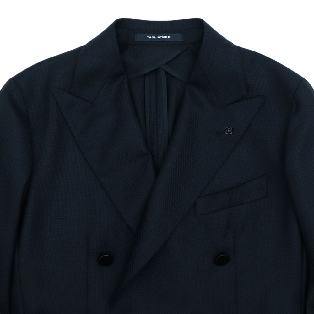 タリアトーレ ジャケット メンズ モンテカルロ SUPER 110's ウール ホップサック ダブルブレストジャケット TAGLIATORE MONTECARLO 1SMC20K TLT  秋冬新作