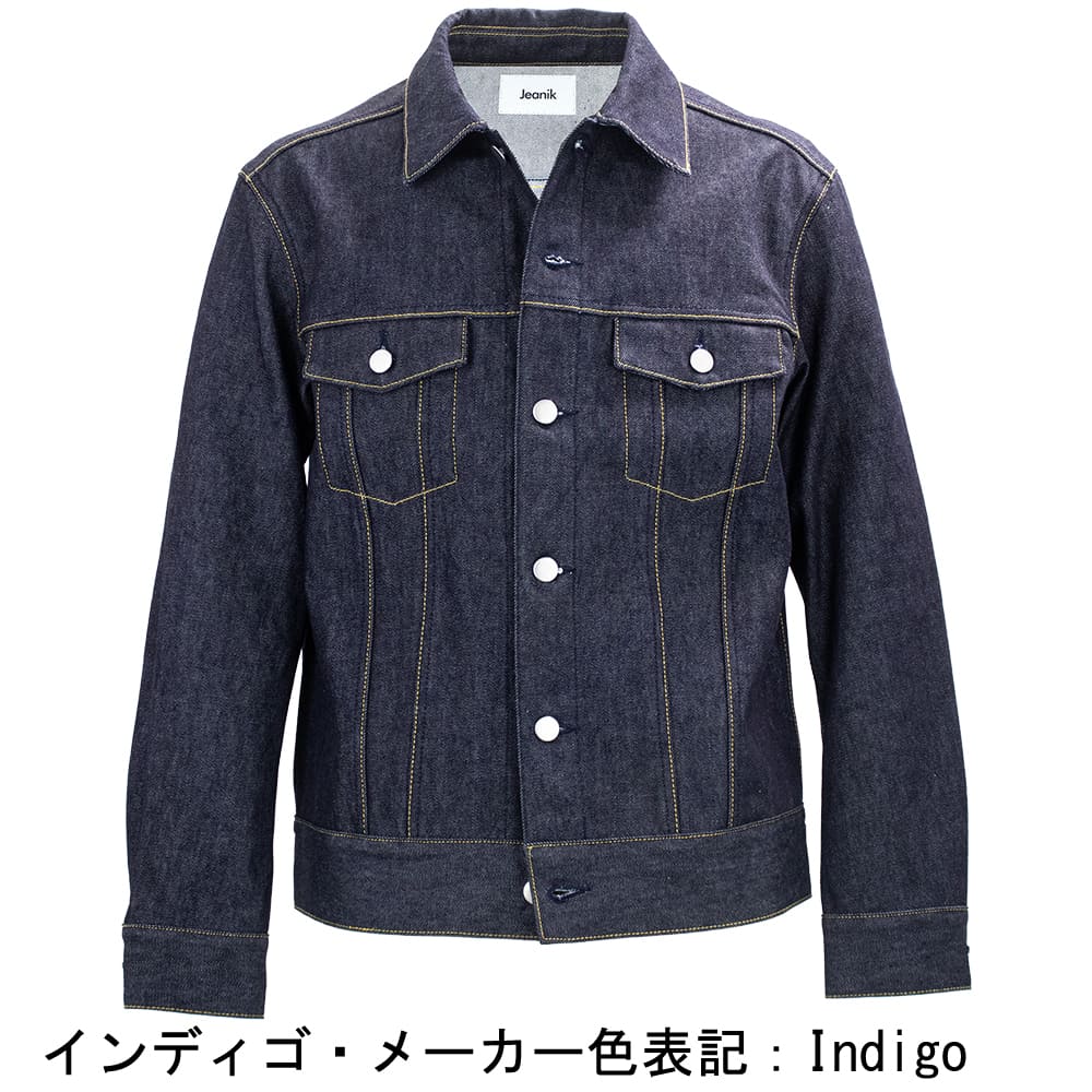 ジーニック ブルゾン メンズ ワンウォッシュデニム Gジャン サードモデル デニムジャケット Jeanik 3ed G-JKT JEANIK0103 JNK 春夏新作