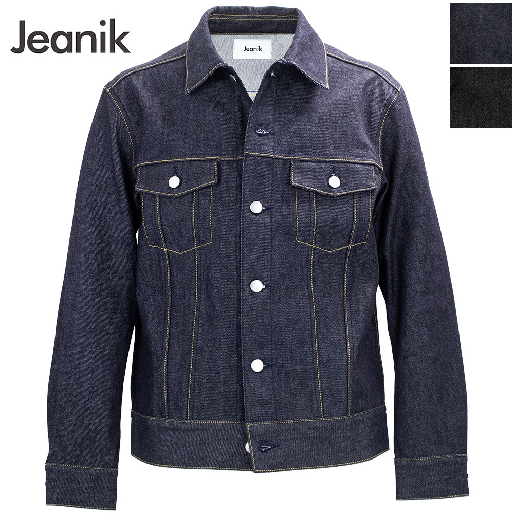 ジーニック ブルゾン メンズ ワンウォッシュデニム Gジャン サードモデル デニムジャケット Jeanik 3ed G-JKT JEANIK0103 JNK 春夏新作