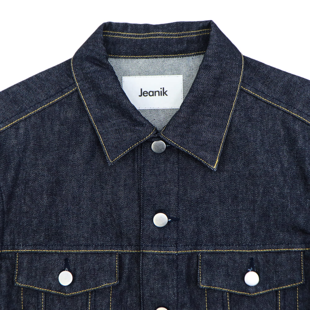 ジーニック ブルゾン メンズ ワンウォッシュデニム Gジャン サードモデル デニムジャケット Jeanik 3ed G-JKT JEANIK0103 JNK 春夏新作