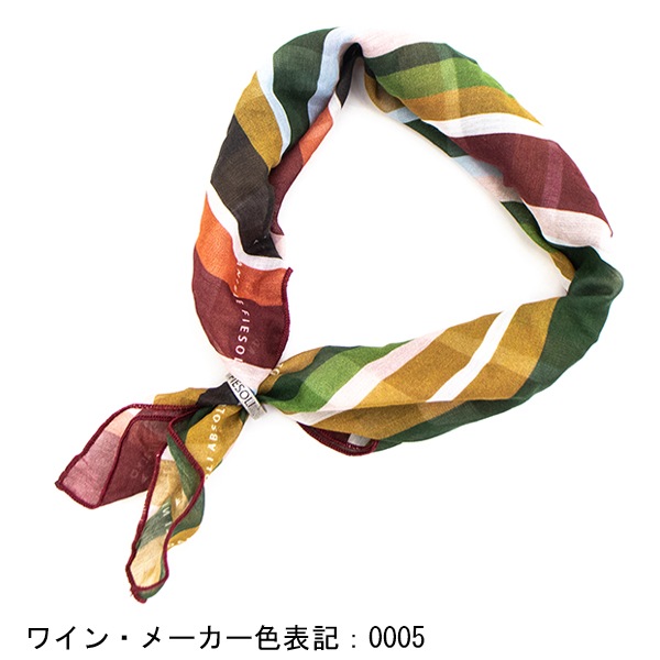 ダニエレフィエゾーリ チーフ 総柄 シルク コットン リング付きポケットチーフ DANIELE FIESOLI DF0800 DEF