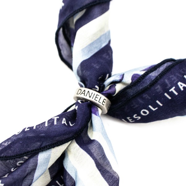 ダニエレフィエゾーリ チーフ 総柄 シルク コットン リング付きポケットチーフ DANIELE FIESOLI DF0800 DEF