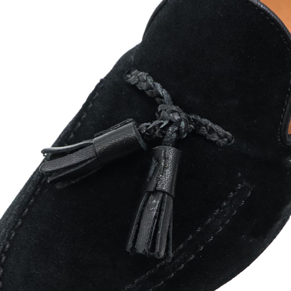 【POLPETTA】PASSO TASSEL ローファー 40.5 ポルペッタ レザーシューズ メンズ ボロネーゼ製法 スエード
