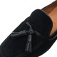 ポルペッタ レザーシューズ メンズ ボロネーゼ製法 スエード タッセルローファー POLPETTA PASSO U-TIP TASSEL-R POL SUEDE BLACK 