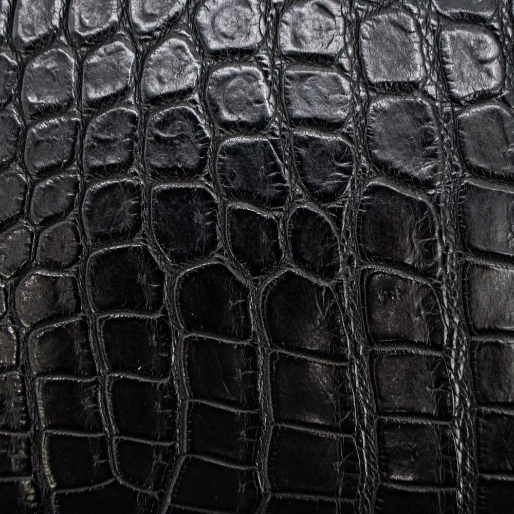 レザック 財布 クロコダイル レザー ラウンドジップミドルウォレット 二つ折り財布 LE'SAC 8200 LSC BLACK 秋冬新作