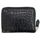 レザック 財布 クロコダイル レザー ラウンドジップミドルウォレット 二つ折り財布 LE'SAC 8200 LSC BLACK 秋冬新作