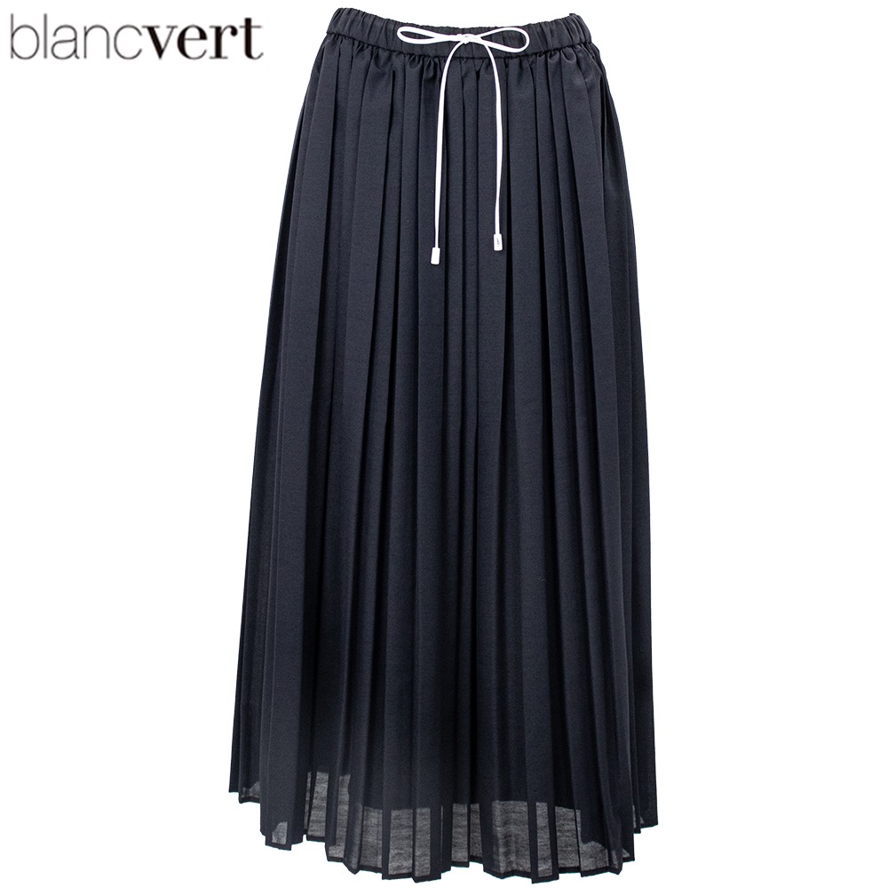 ブランベール スカート レディース スパンローン プリーツ  