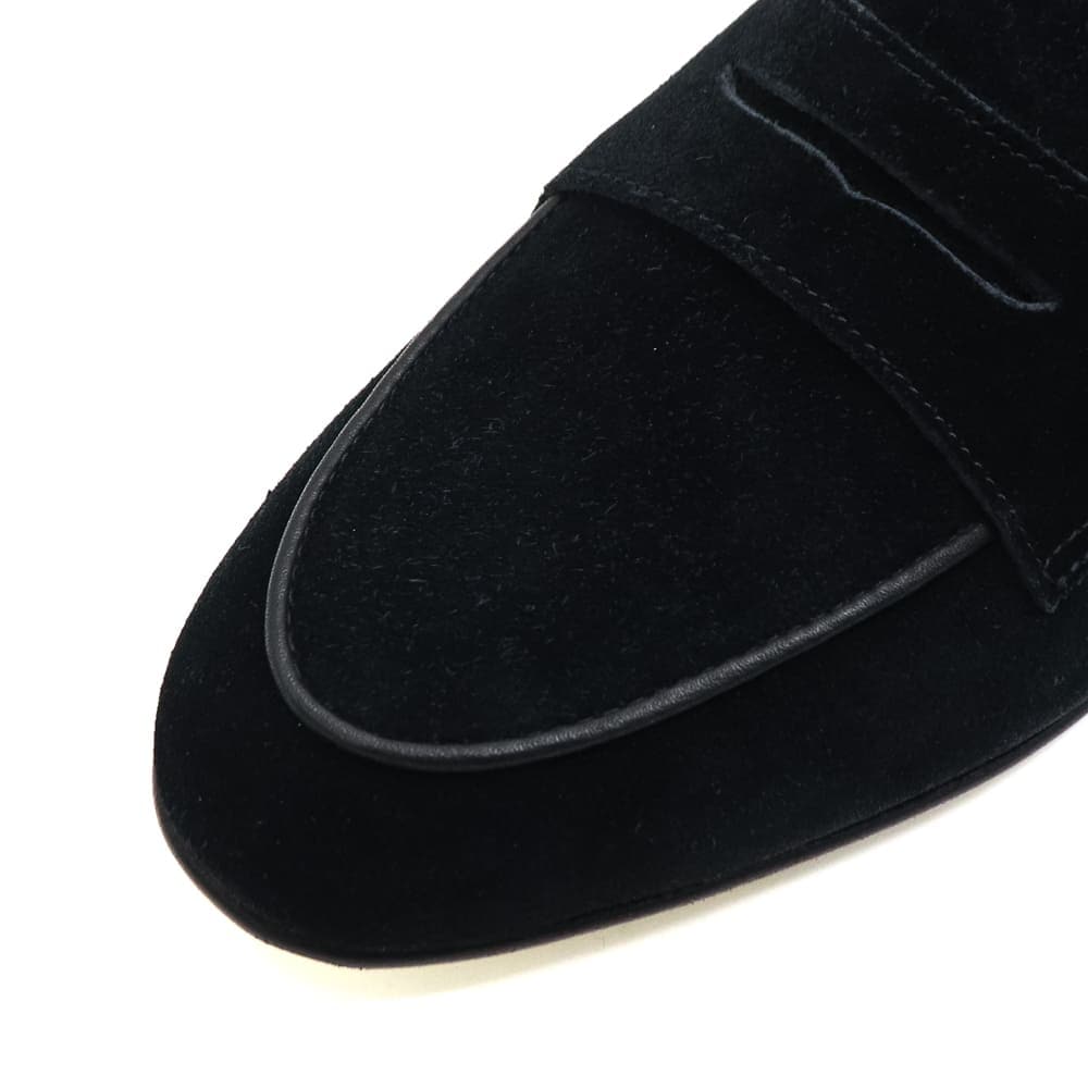 ポルペッタ レザーシューズ メンズ ボロネーゼ製法 スエード コイン