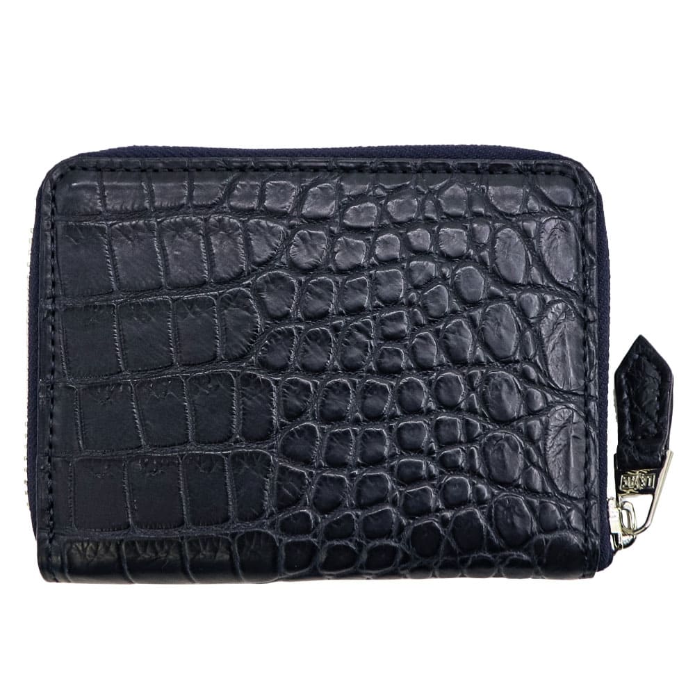レザック 財布 クロコダイル レザー ラウンドジップミドルウォレット 二つ折り財布 LE'SAC 8200 LSC NAVY 秋冬新作