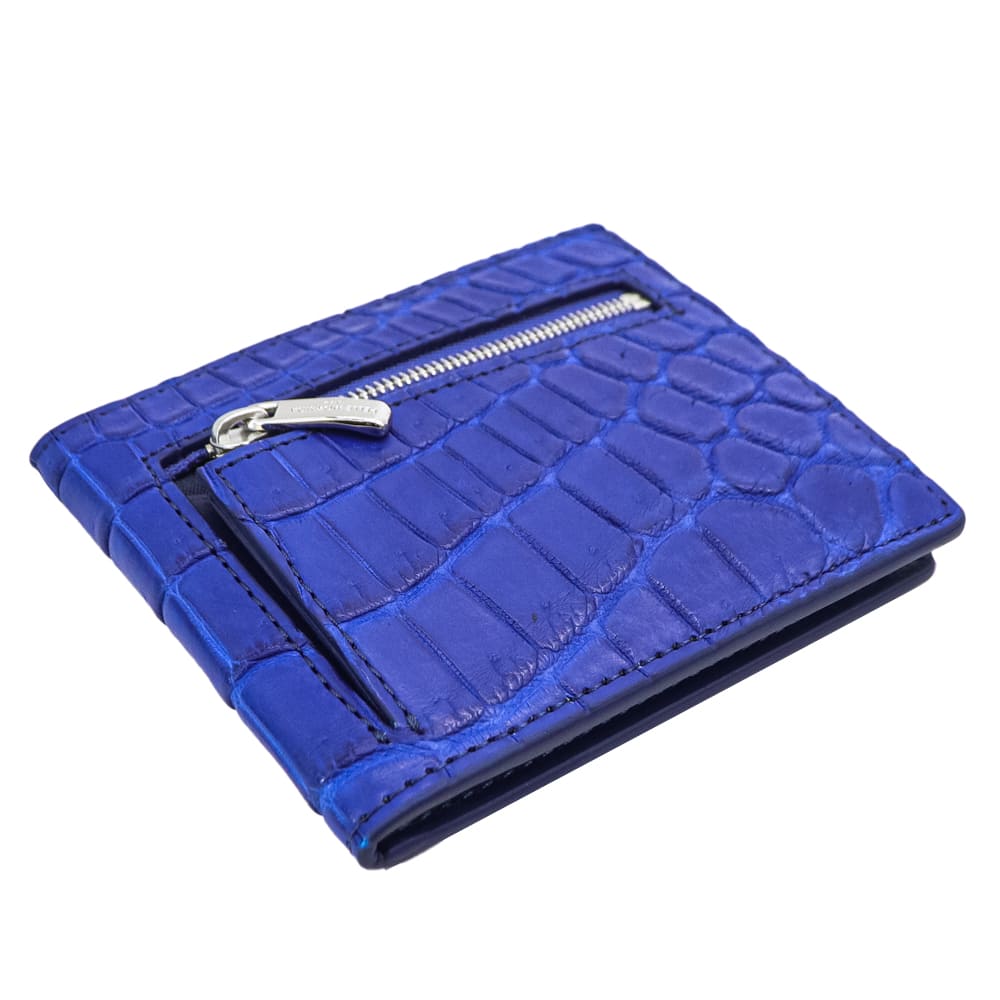 ペッレモルビダ 財布 クロコダイル コンパクト財布 PELLE MORBIDA PMO-CRS104 PMO BLUE 春夏新作