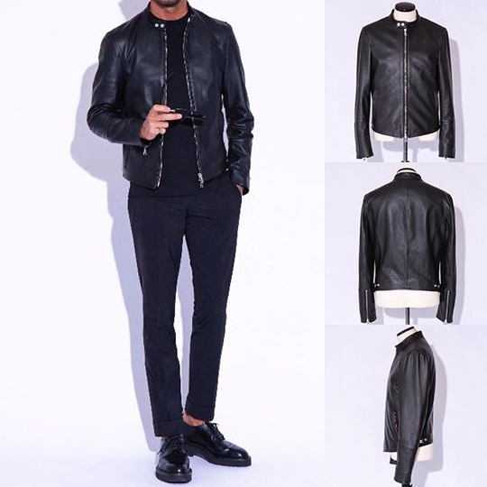 エンメティ Emmeti 干場義雅氏コラボモデル メンズ 0 9mm厚 ラムスキン ナッパレザー シングルライダースジャケット H Uomo Emt アッカ ウオモ Nero 190 1 ブラック メンズブランド E Emmeti エンメティ ファッション通販 Laglag Market 公式通販サイト