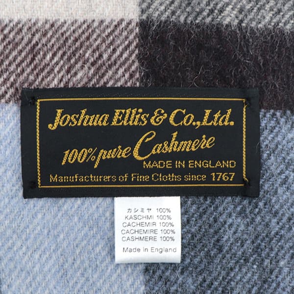 【セール】ジョシュアエリス ストール カシミヤ100% マフラー Tartan Joshua Ellis 30×180 JSE RWC50637【返品交換不可】