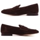 ポルペッタ レザーシューズ メンズ ボロネーゼ製法 スエード コインローファー POLPETTA PASSO COMBI POL SUEDE D.BROWN 春夏新作