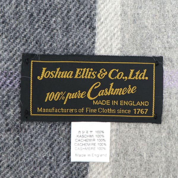 【セール】ジョシュアエリス ストール カシミヤ100% タータンチェック柄 大判ストール Joshua Ellis TARTAN 70×190 JSE 【返品交換不可】
