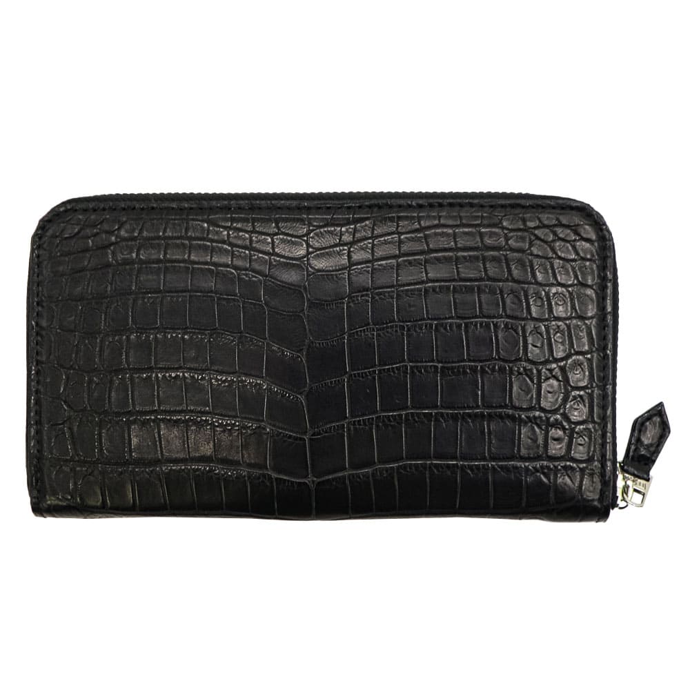 レザック 財布 ナイルクロコダイル レザー ラウンドジップ 長財布 LE'SAC 8211 LSC BLACK 秋冬新作