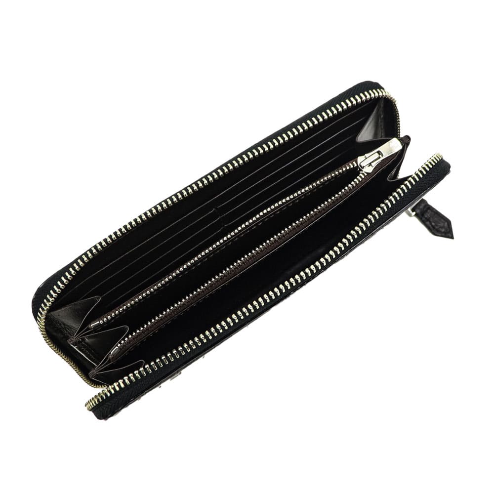 レザック 財布 ナイルクロコダイル レザー ラウンドジップ 長財布 LE