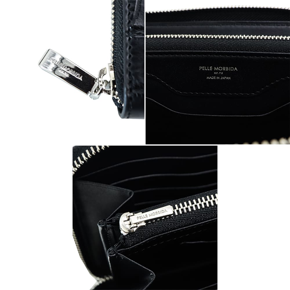 ペッレモルビダ 財布 クロコダイル ラウンドジップ 長財布 ラウンド