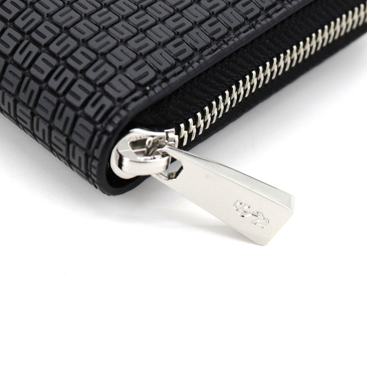 【セール】セラピアン 財布 PVC型押し ラウンドジップ長財布 SERAPIAN Stepan STEP7030-M19 CC3 Asphalt/Black(ダークグレー)【返品交換不可】