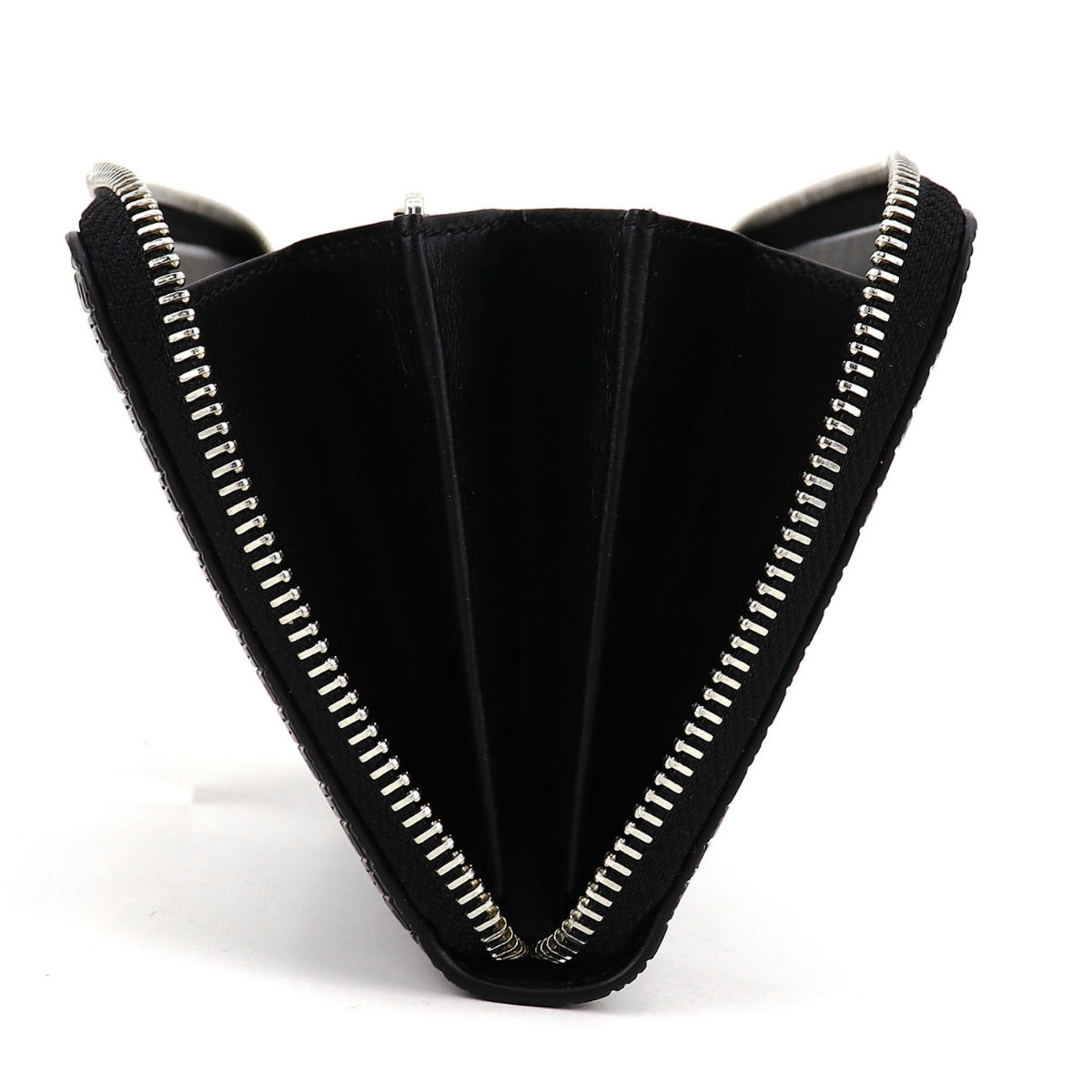 【セール】セラピアン 財布 PVC型押し ラウンドジップ長財布 SERAPIAN Stepan STEP7030-M19 CC3 Asphalt/Black(ダークグレー)【返品交換不可】