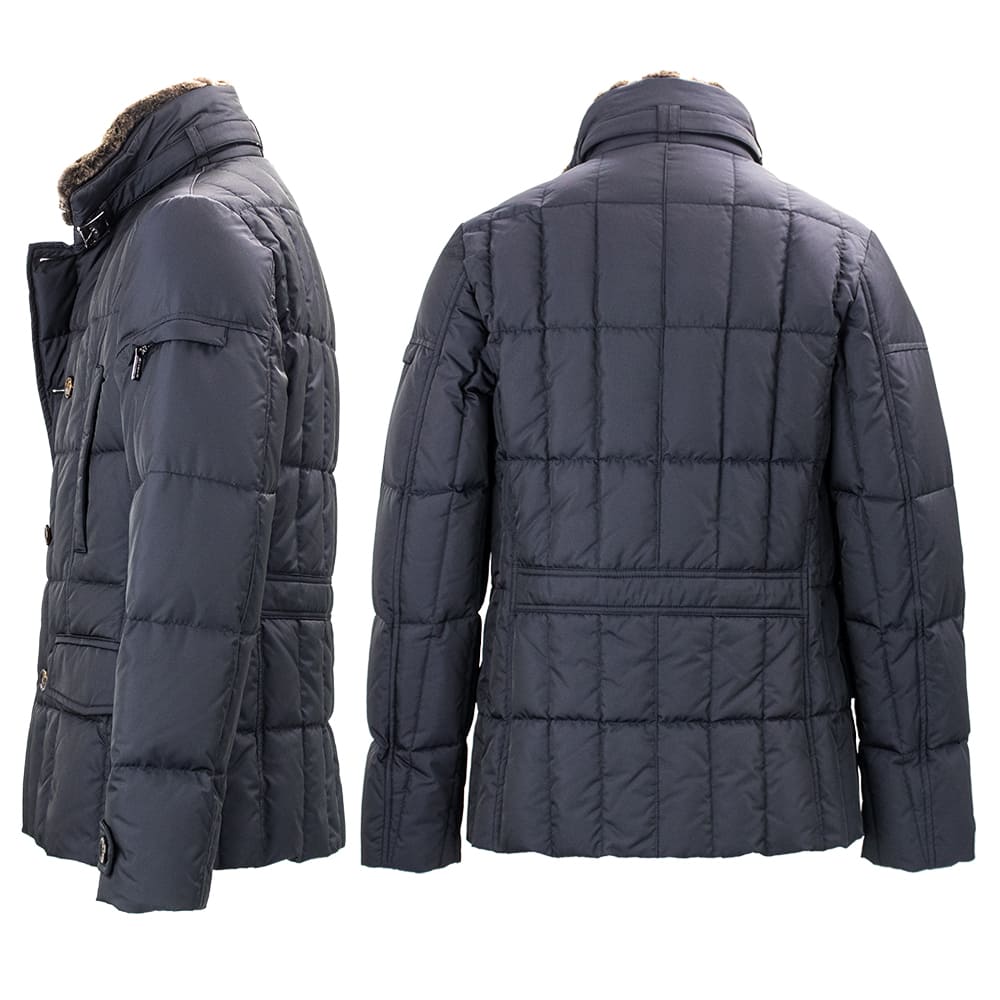 ムーレー ダウン メンズ 撥水ポリエステル ダブルブレストダウン