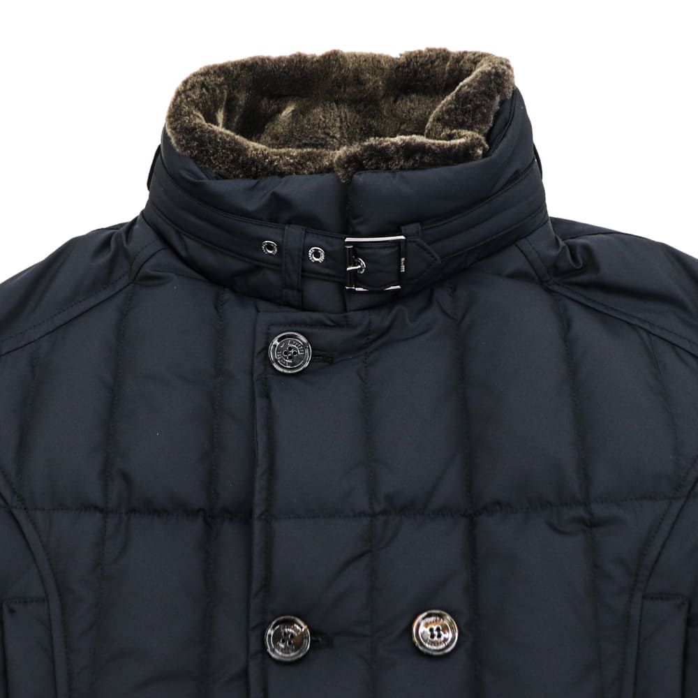 ムーレー ダウン メンズ 撥水ポリエステル ダブルブレストダウンジャケット シーロ MOORER SIRO-KM MRE BLU 秋冬新作