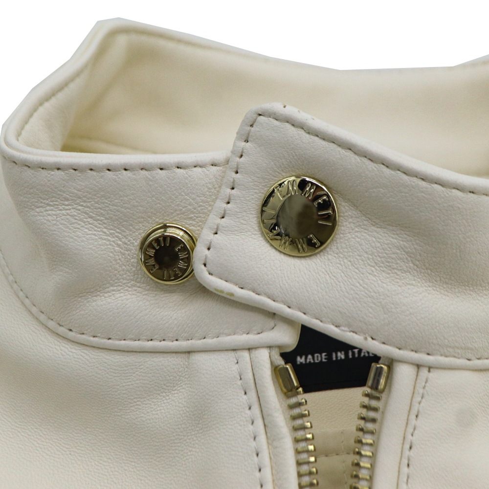 エンメティ ライダース メンズ スペシャルレザー ラムスキン シングルライダース ユーリ ゴールドジップ EMMETI JURI EMT SP LEATHER PANNA 春夏新作