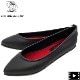【セール 半額以下】フォックスアンブレラ シューズ レディース レインシューズ ポインテッドトゥ パンプス FOX UMBRELLAS 07W FOX LOAFERS RUBBER BLACK【返品交換不可】