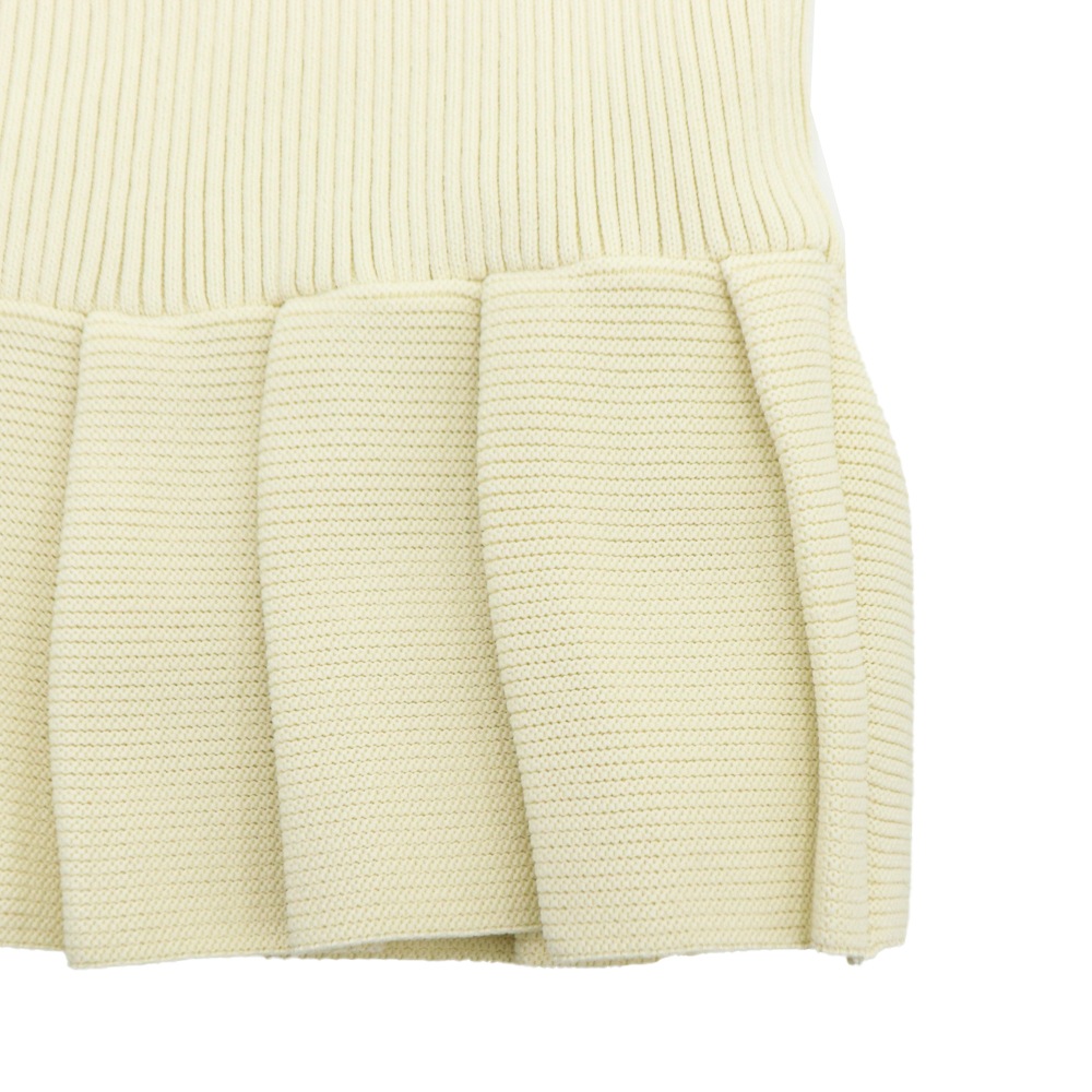 ブランベール ニット レディース 五分袖 リブフリルニット BLANCVERT LT3413203 BVR