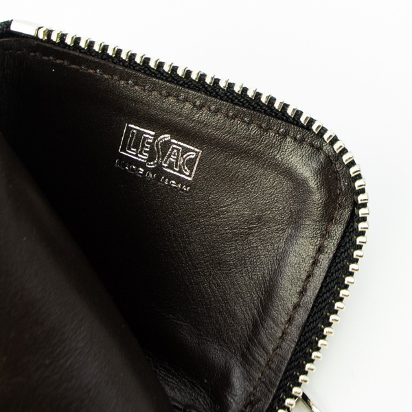 レザック 財布 エレファント レザー L字ジップコインケース LE'SAC 8180 LSC BLACK