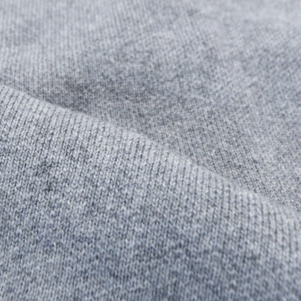 【セール 半額以下】ピーエムディーエス ニット メンズ カシミヤ混ウール クルーネックセーター P.M.D.S. PMDS INDIA PMD MGA414 FOG GRAY 040【返品交換不可】