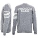 【セール 半額以下】ピーエムディーエス ニット メンズ カシミヤ混ウール クルーネックセーター P.M.D.S. PMDS INDIA PMD MGA414 FOG GRAY 040【返品交換不可】