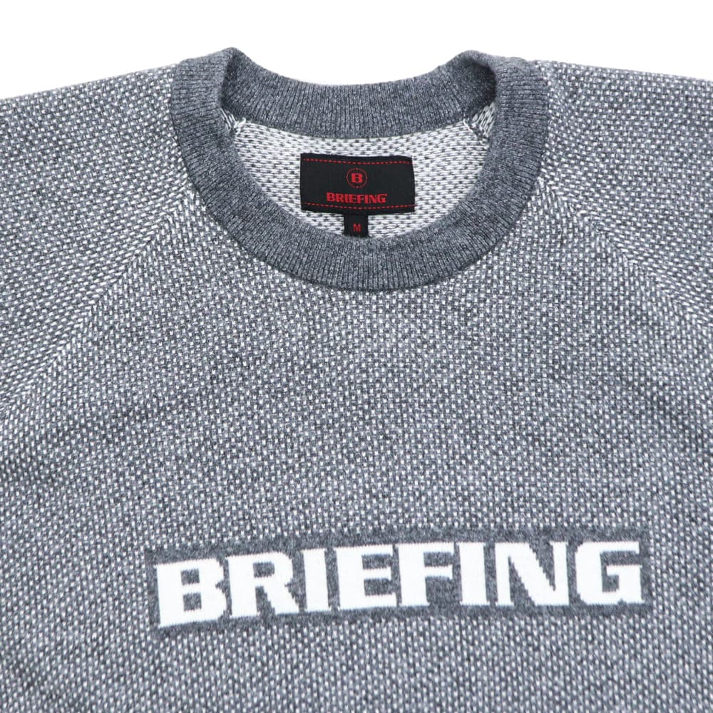 ブリーフィング ゴルフ ウェア メンズ バーズアイ ロゴクルー