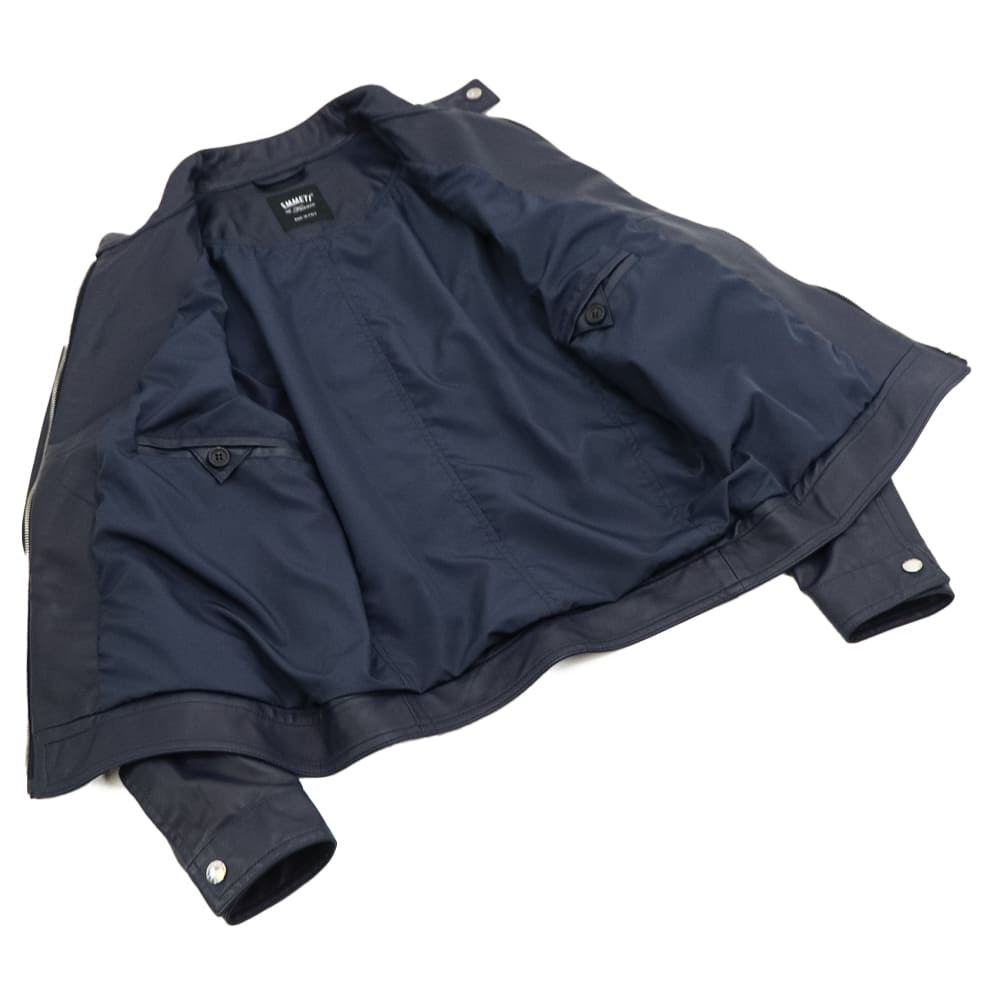 エンメティ ライダース メンズ スペシャルレザー ラムスキン シングルライダース ユーリ シルバージップ EMMETI JURI EMT SP LEATHER DENIM 春夏新作