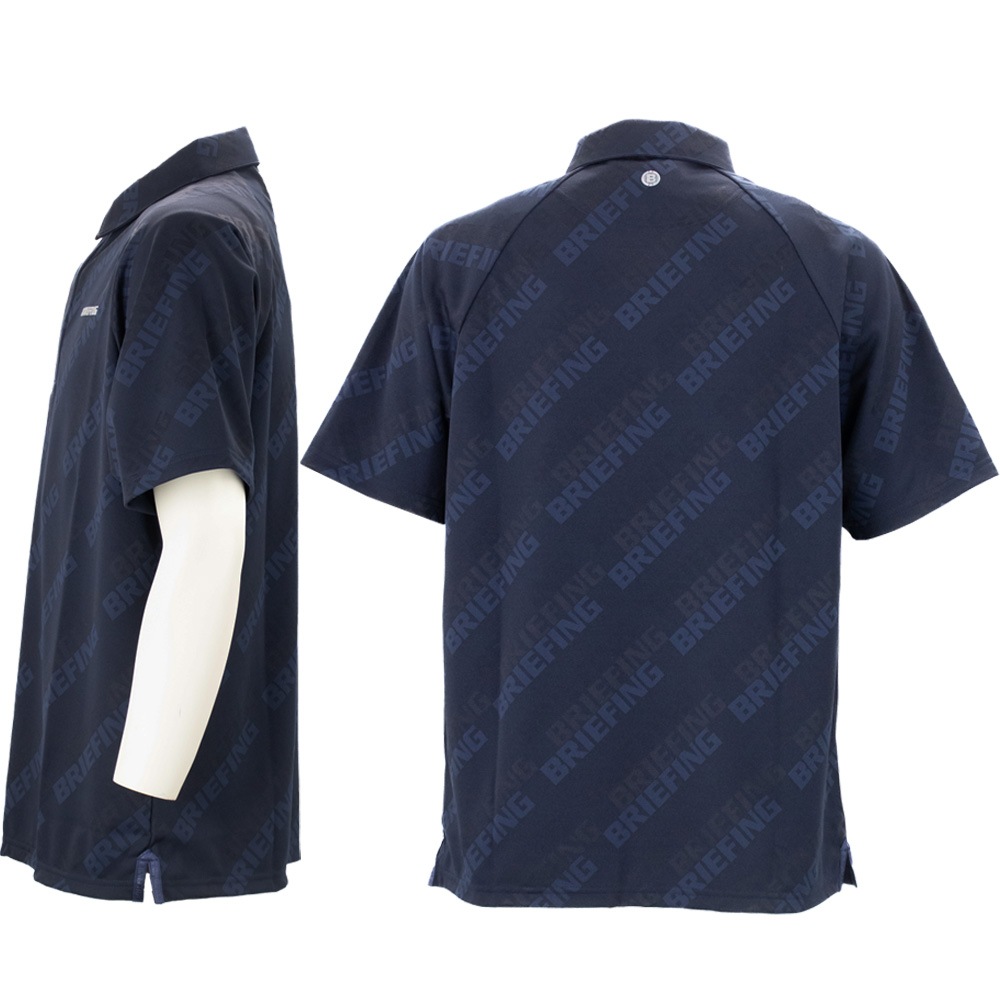 ブリーフィング ゴルフ ウェア メンズ リラックスフィット シャドウロゴジャガード ポロシャツ BRIEFING GOLF MS SHADOW LOGO JQ SHIRT BRG261M41 BRG 春夏新作
