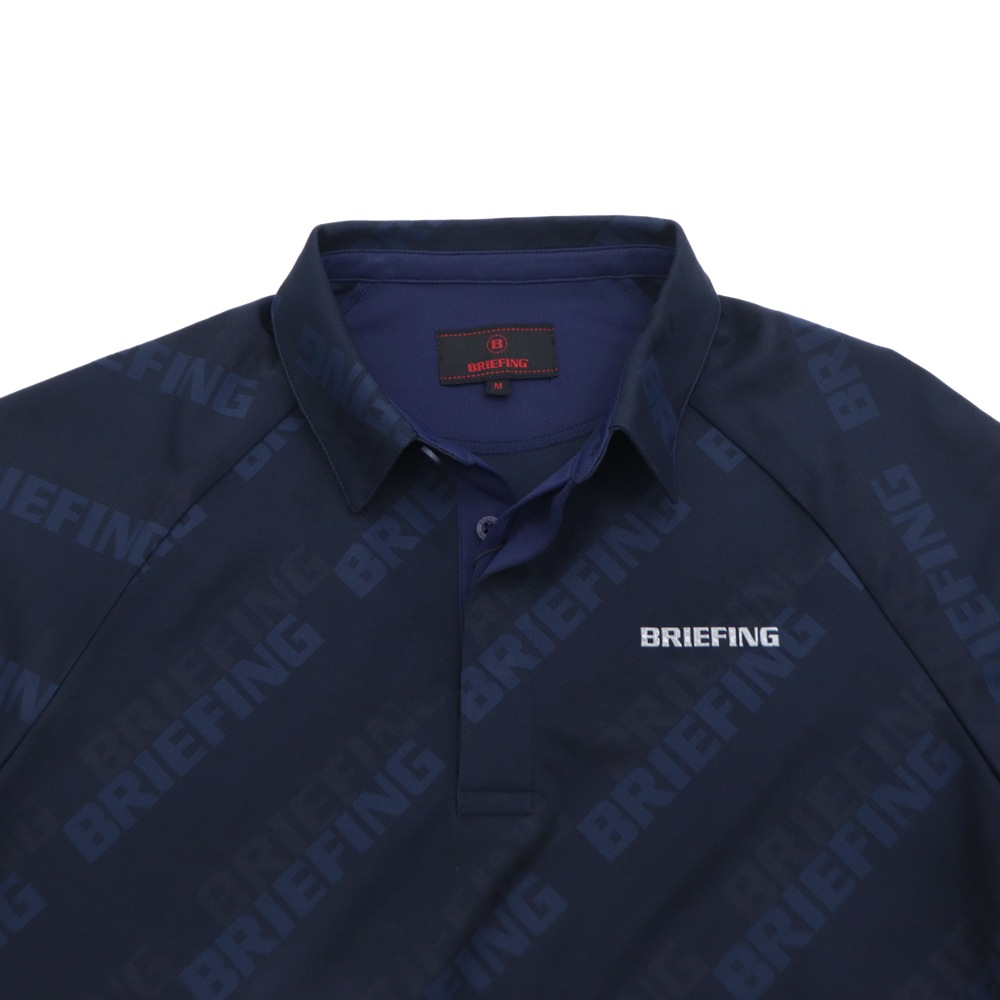 ブリーフィング ゴルフ ウェア メンズ リラックスフィット シャドウロゴジャガード ポロシャツ BRIEFING GOLF MS SHADOW LOGO JQ SHIRT BRG261M41 BRG 春夏新作