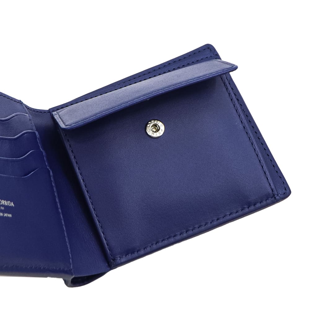 ペッレモルビダ 財布 クロコダイル 2つ折り財布 コンパクトウォレット PELLE MORBIDA PMO-CRS102 PMO BLUE 春夏新作