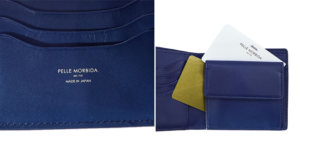 ペッレモルビダ 財布 クロコダイル 2つ折り財布 コンパクトウォレット