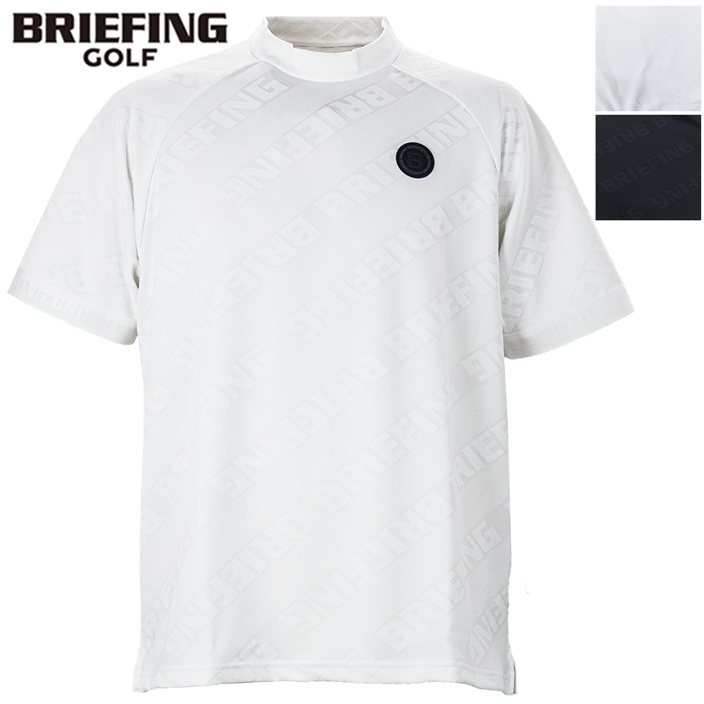 ブリーフィング ゴルフ ウェア メンズ バイアスロゴ ジャガード ハイネック BRIEFING GOLF CE MS BIAS LOGO JQ HIGHNECK BRG253M75 BRG 秋冬新作