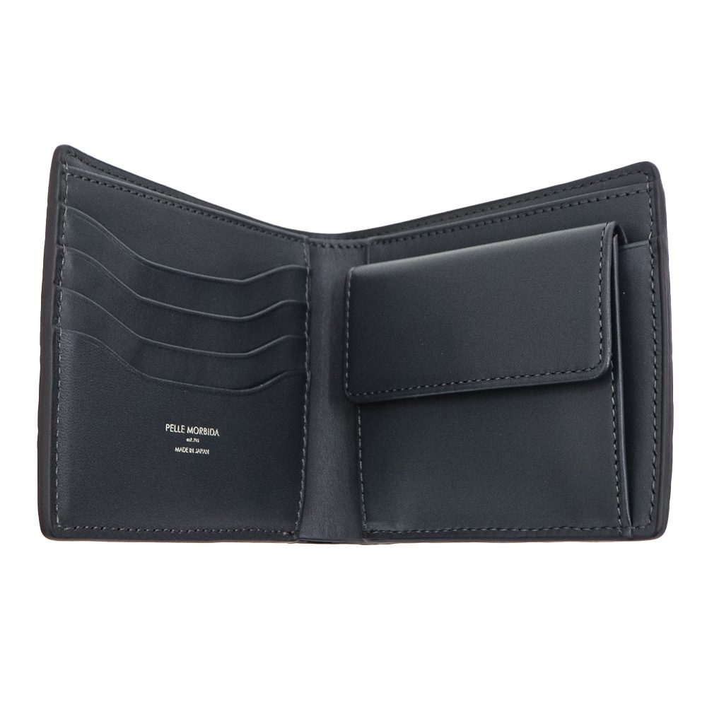 ペッレモルビダ 財布 クロコダイル 2つ折り財布 コンパクトウォレット PELLE MORBIDA PMO-CRS102 PMO CHARCOAL GRAY 春夏新作