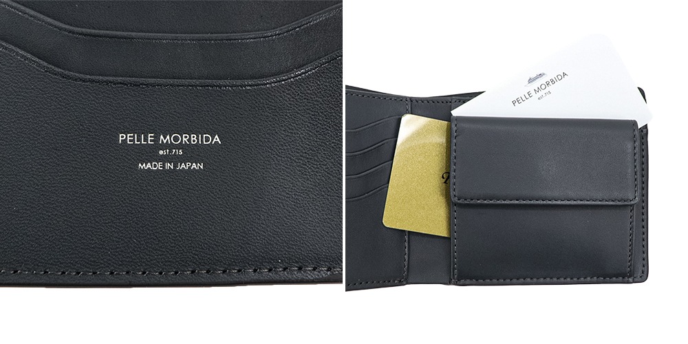 ペッレモルビダ 財布 クロコダイル 2つ折り財布 コンパクトウォレット