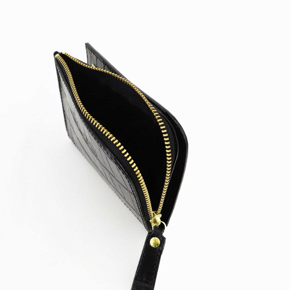 フェリージ Felisi クロコダイル型押し エンボスレザー L字ジップ 2つ折り財布 1058 Sa Fls Black ブラック 春夏新作 メンズブランド F Felisi フェリージ ファッション通販 Laglag Market 公式通販サイト