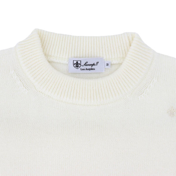 【セール 半額以下】スウィープ ロサンゼルス セーター メンズ 7G ウールニット モックネックセーター Sweep!! LosAngeles SL190004 SWP WHITE（ホワイト） 【返品交換不可】